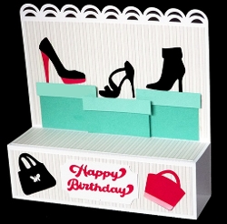 Shoes Step Box Card