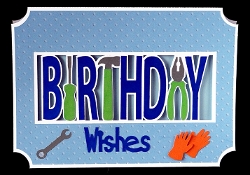 Happy Birthday with Tools Card