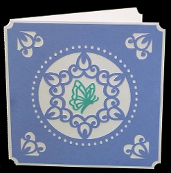 Butterfly Overlay Card