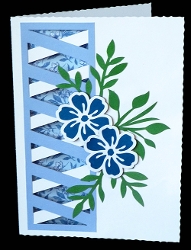 cup1451586_40382 - Braided Aperture Card with Flowers
