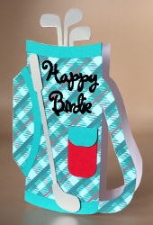 cup1455163_40382 - Golf Bag Shaped Card
