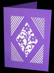 Floral Diamond Aperture Card