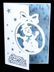 cup1469050_40382 - Snowman Bauble Card