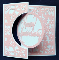 Happy Anniversary Circle Swing Card