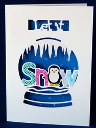 Let it Snow Snowglobe Card