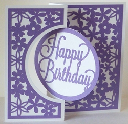 Happy Birthday Circle Swing Card