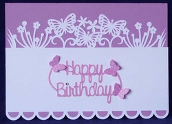 Butterflies & Flowers Panel Card