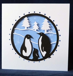 Penguin Family Aperture Card