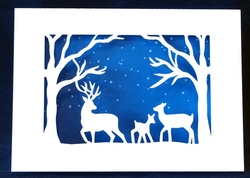 Reindeer Family Card