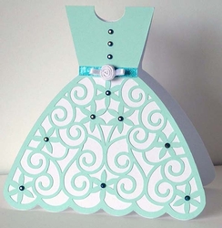 Dress Shaped Card