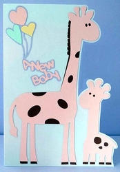 New Baby Giraffe Card