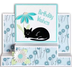 Platform Step Card with Cat