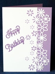 Flower Edge Card and Overlay Panel
