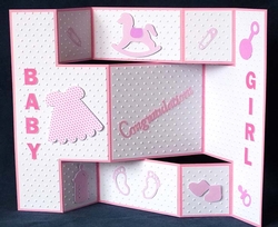 Baby Girl Shutter Card