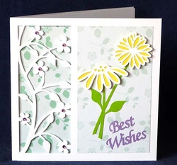 Floral Panel Card