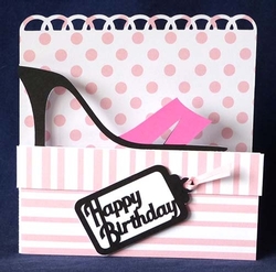 Sandal on Shoe Box Card