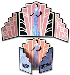 Art Deco Gatefold Card