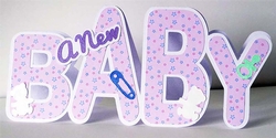 Baby Word Card and Envelope