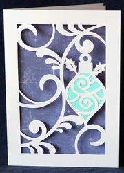 Bauble Cut Out Card