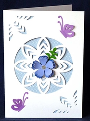 Flower Cut Out Card