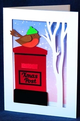 Post Box with Robin Card