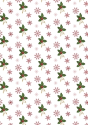 Holly and Snowflakes Paper