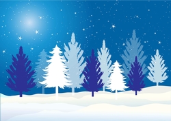 Winter Scene Backing Paper