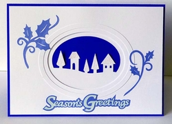 Layered Christmas Scene Card