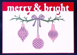 Merry and Bright Panel Card