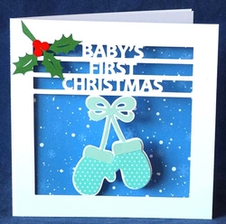 Babys First Christmas Card