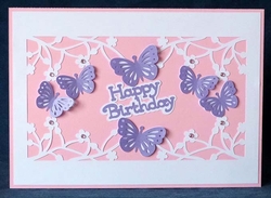 Birthday Butterflies Overlay Card