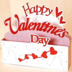 3D Happy Valentines Day Box Card