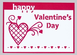 Happy Valentines Day Panel Card