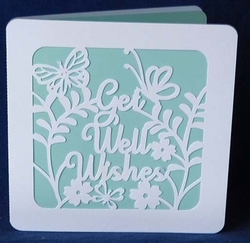 Butterfly Get Well Wishes Card