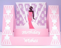 Art Deco Step Card