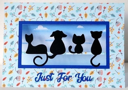 Kitties and Puppy Aperture Card