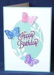 Butterfly Birthday Overlay Card