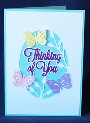 Butterfly Thinking Of You Overlay Card
