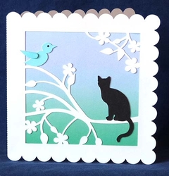 Cat on a Branch Card