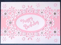 Multiflower Cut Out Card