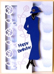 Over the Edge Vintage Fashion Card