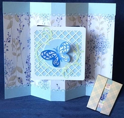 Triple Fold Card with Butterfly