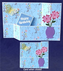 Flower Vase Pop Up Wiper Card