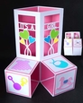 Baby Girl Popup Cube Card