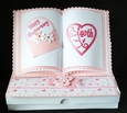 Anniversary Open Book Easel Card with multiple numbers and Box 