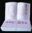 Wedding Open Book Easel Card and Box