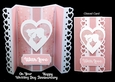Heart Fold and Tuck Gatefold Card with sentiments