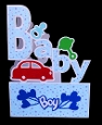 New Baby Boy Letter Card