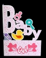 New Baby Girl Letter Card