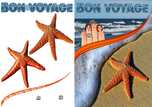 The fingers at the beach